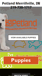 Mobile Screenshot of petlandmerrillville.com