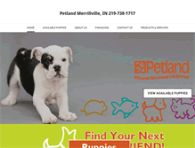 Tablet Screenshot of petlandmerrillville.com